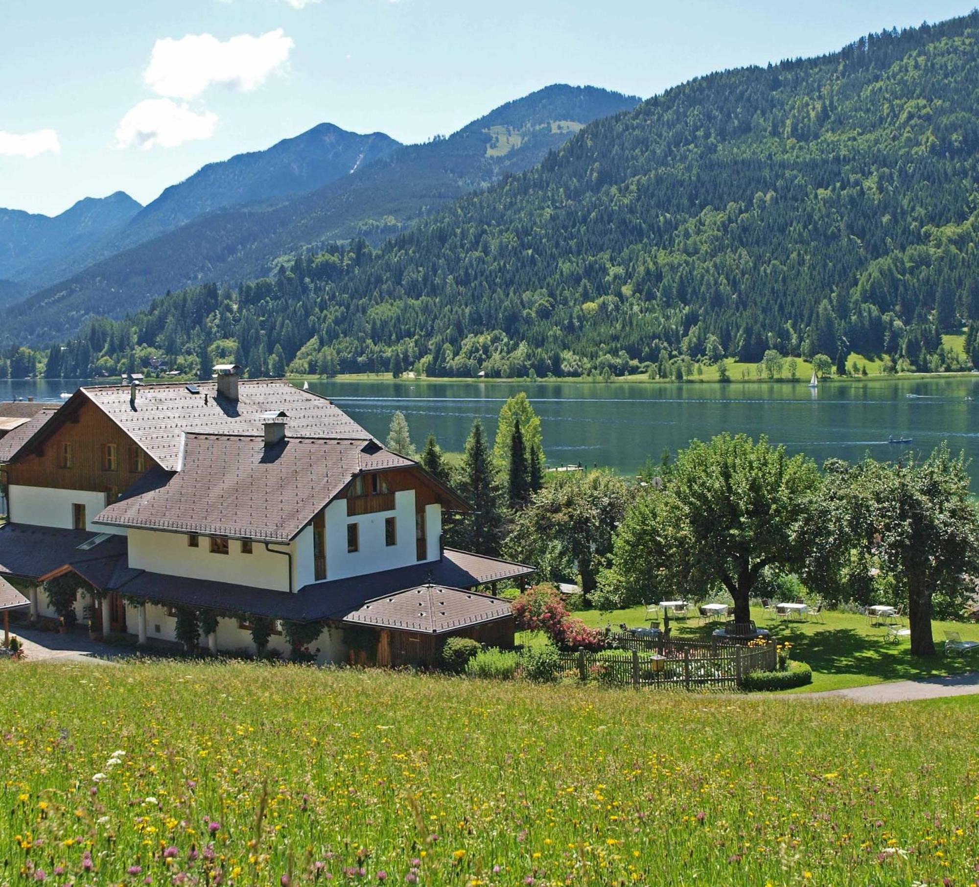 Ferienhof Obergasser Und Bergblick Weissensee Exterior foto